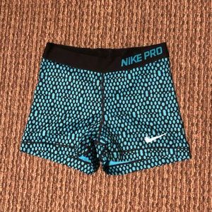 Nike Pro Polka Dot Spandex Shorts